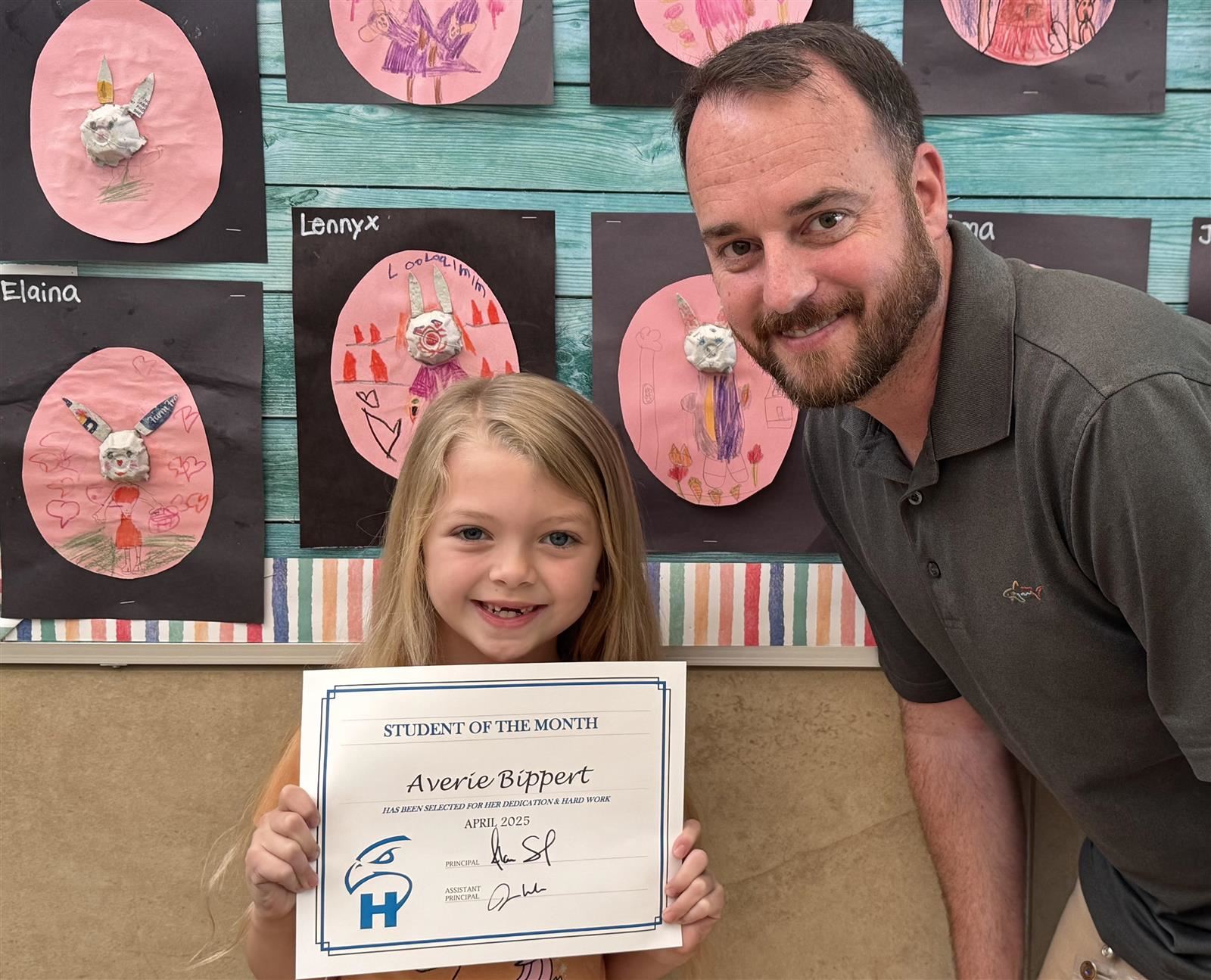  Photo of April 2025 Hajek Student of the Month
